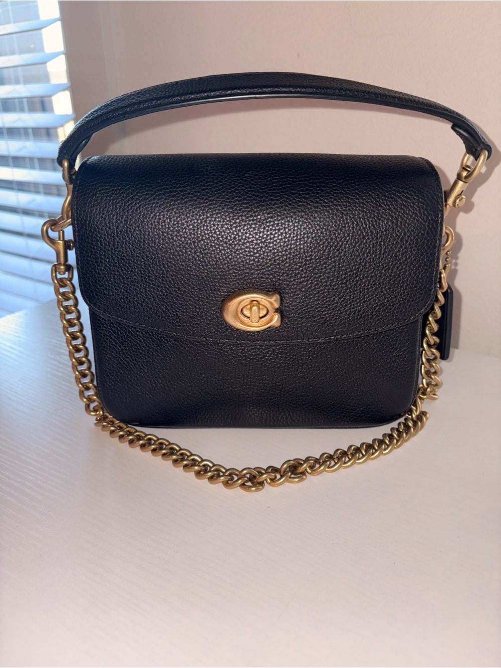 Coach Cassie 19 Top-Handle Crossbody Bag with Gold Chain